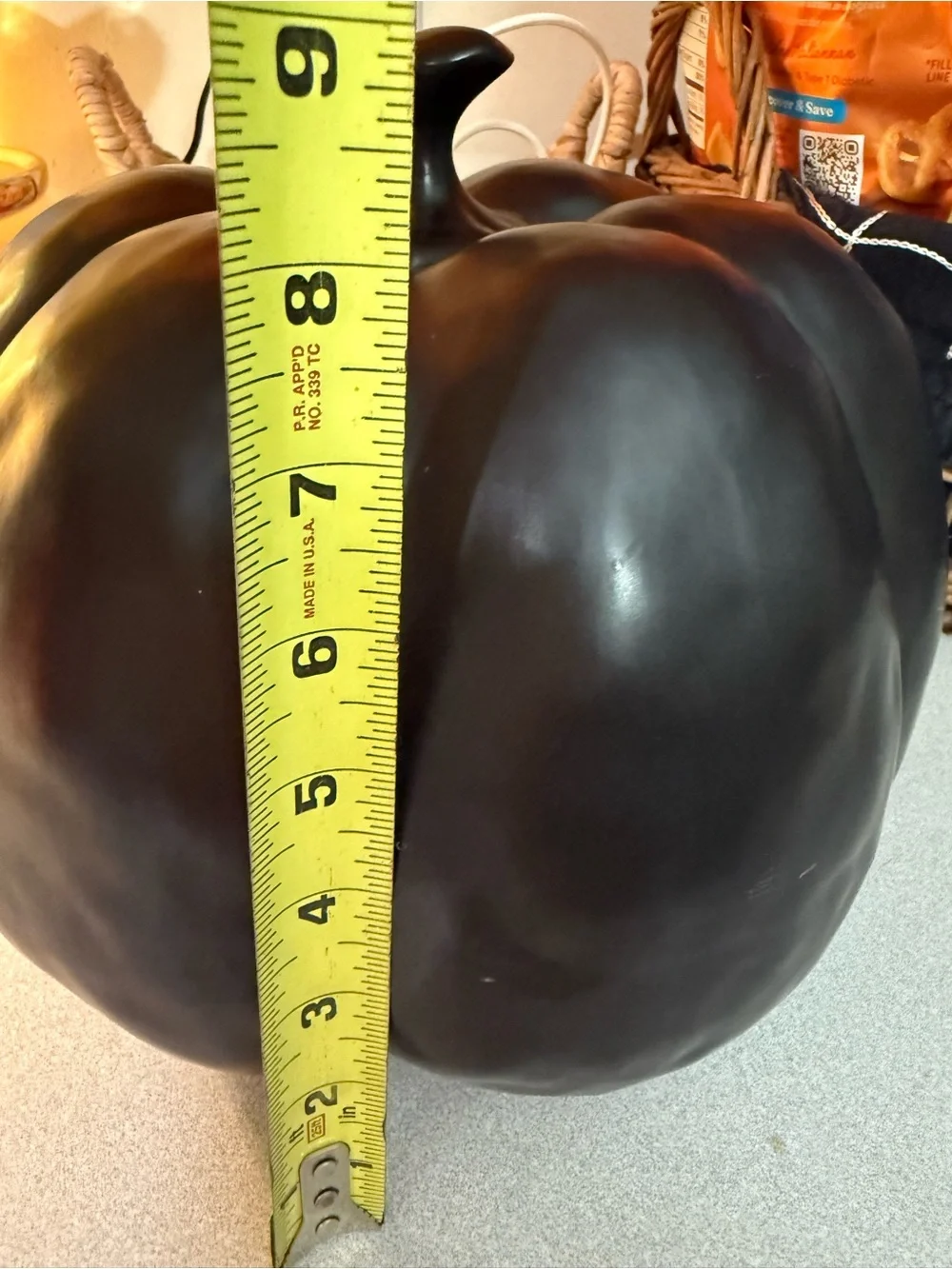 Rae Dunn Black 'Boo' Decorative Pumpkin - Halloween  Accent